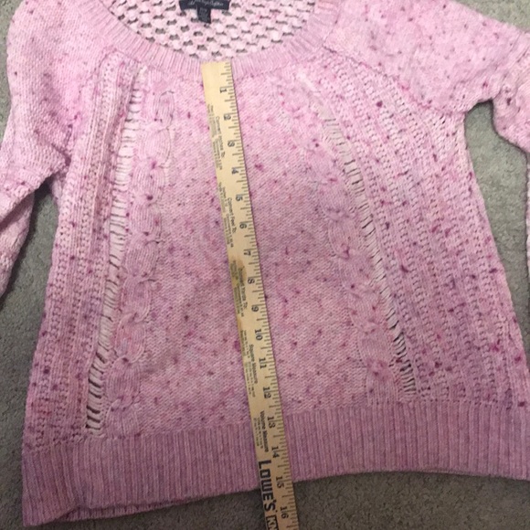 American Eagle Purple Pink Knit Sweater - Picture 5 of 6
